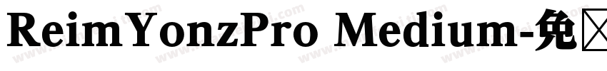 ReimYonzPro Medium字体转换